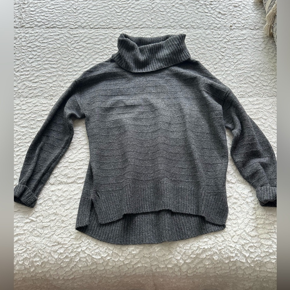 Grey Cowl Neck Sweater